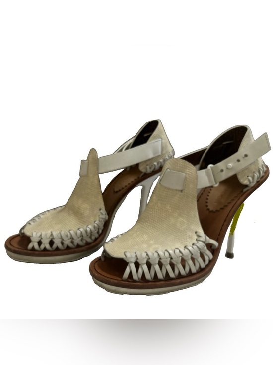 Thakoon Shoes - Thakoon Leather Huarache Inspired Ankle Strap Heels Made in Italy EU 37.5